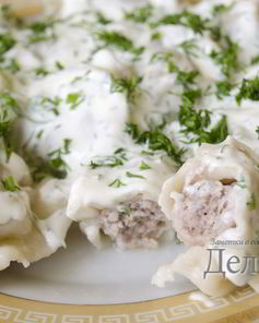 Домашние пельмени с мясом