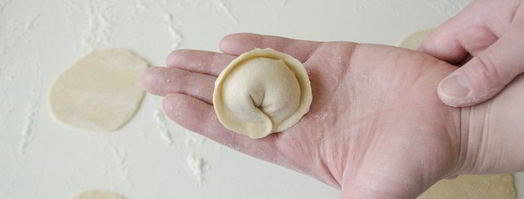 домашние пельмени с мясом. Шаг 9