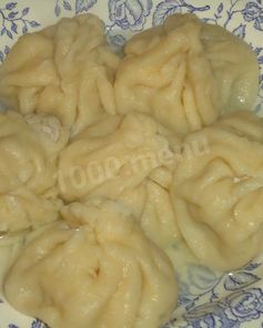 Хинкали из теста с мясом