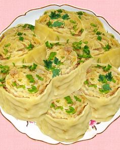 Ленивые пельмени с капустой и мясом