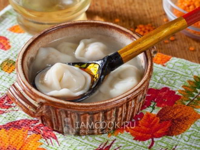 Рецепт пельменей с чечевицей