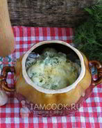 Пельмени с грибами в горшочках в духовке