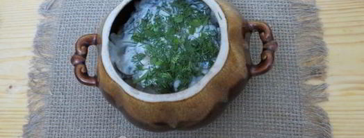 пельмени с грибами в горшочках в духовке. Шаг 17