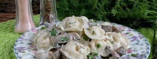 пельмени с грибами в горшочках в духовке. Шаг 20