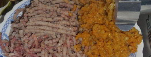 пельмени с гусем, гречкой и овощами. Шаг 12