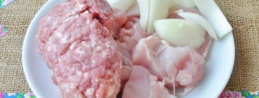 пельмени с куриной грудкой и свиным фаршем. Шаг 5