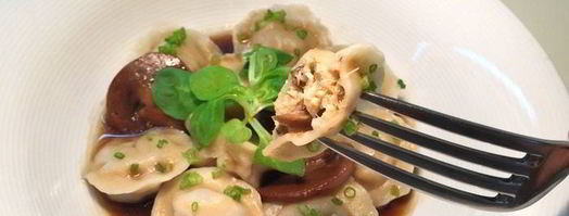 пельмени с рыбой и белыми грибами. Шаг 21