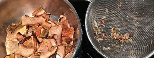 пельмени с рыбой и белыми грибами. Шаг 6