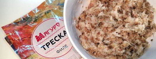 пельмени с рыбой и белыми грибами. Шаг 11