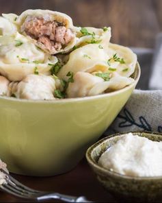 Пельмени с рыбой