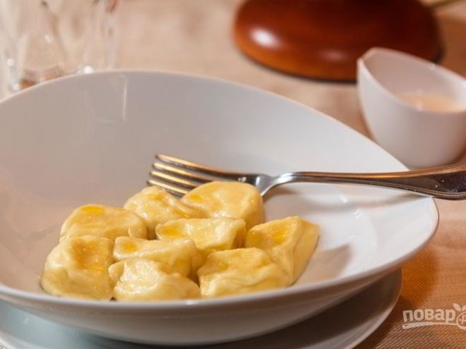 Рецепт пельменей с творогом