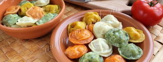 пельмени цветные. Шаг 13