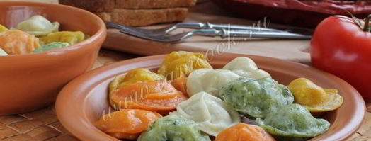 пельмени цветные. Шаг 14