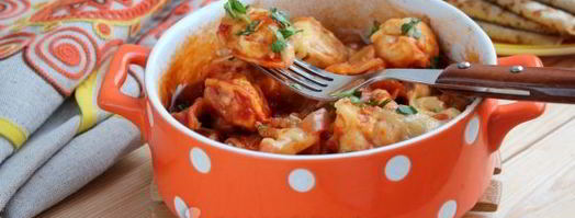 пельмени в духовке с лечо. Шаг 9