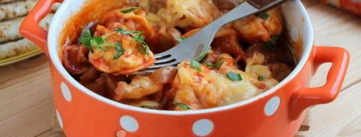 пельмени в духовке с лечо. Шаг 10