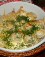 Пельмени запеченные со сметаной в мультиварке