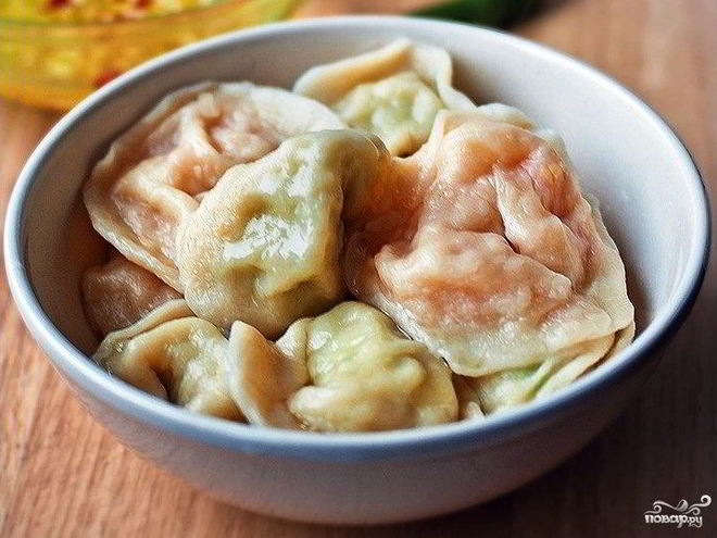 Рецепт постных пельменей
