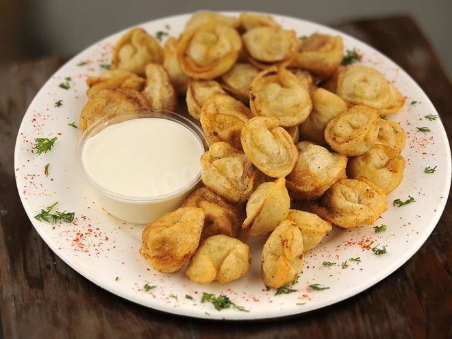 Рецепт замороженных жареных пельменей