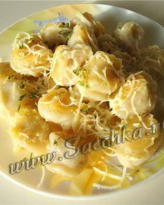 Запеченные пельмени