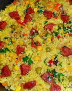 Испанская паэлья с курицей