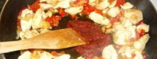 паэлья с курицей и креветками. Шаг 9