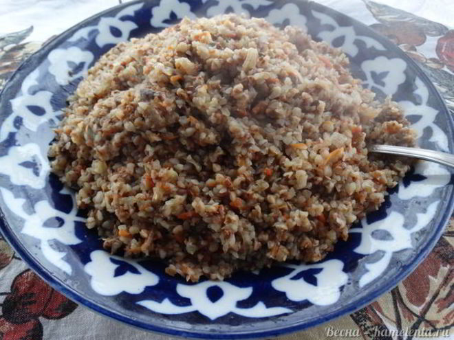 Рецепт плова из гречки по-русски