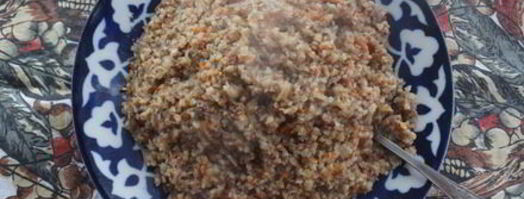 плов из гречки по-русски. Шаг 12