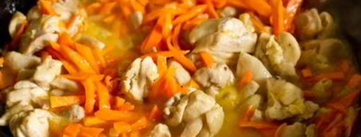 плов из курицы с нутом и изюмом. Шаг 11