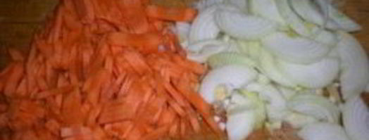 плов из перловки с курицей. Шаг 3