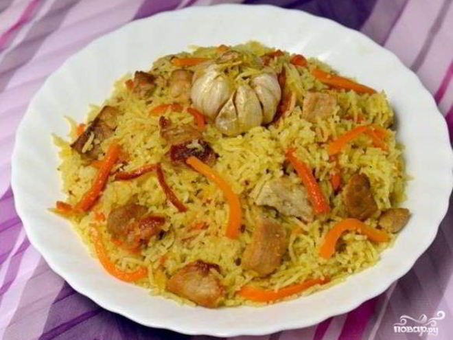 Рецепт плова из свинины в мультиварке