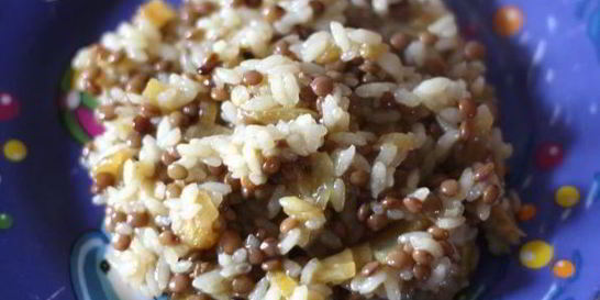 Плов с чечевицей