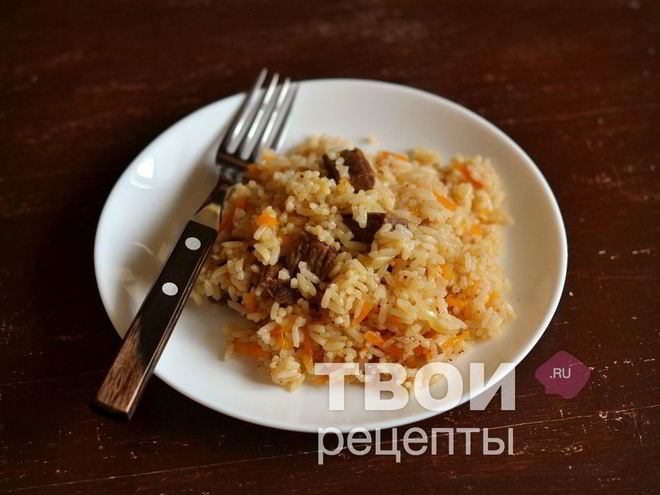 Рецепт плова с говядиной в мультиварке