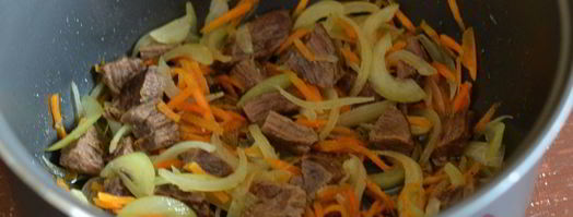 плов с говядиной в мультиварке. Шаг 7