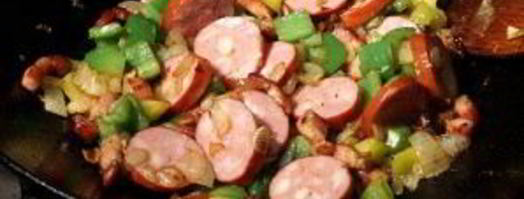 плов с колбасой. Шаг 7