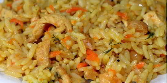 Плов с курицей в мультиварке