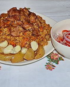 Плов узбекский из говядины