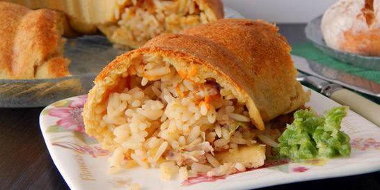 Плов в тесте