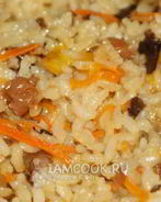 Сладкий постный плов