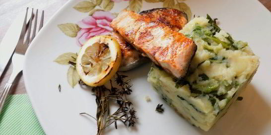 Пюре картофельное с савойской капустой