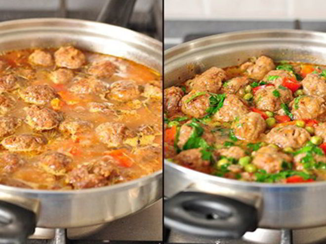 Рецепт фрикаделек с овощным рагу