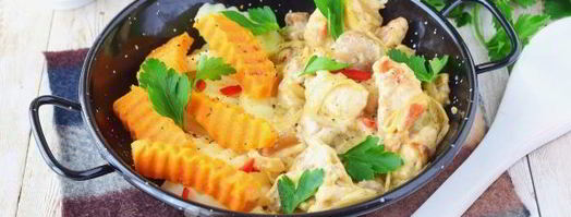 фрикасе из курицы с грибами. Шаг 15