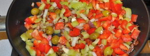 капоната, овощи по-сицилийски. Шаг 5