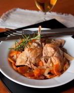 Лимонное рагу из кролика