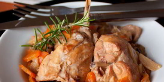 Лимонное рагу из кролика