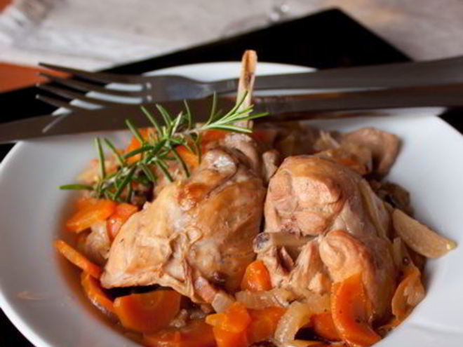 Рецепт лимонного рагу из кролика