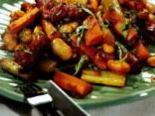 Рецепт марокканского рагу с колбасками