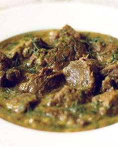 Оленье рагу с тмином и укропом