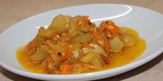 Овощное рагу из кабачков