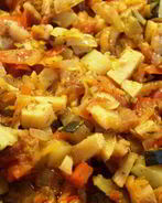 Овощное рагу с айвой