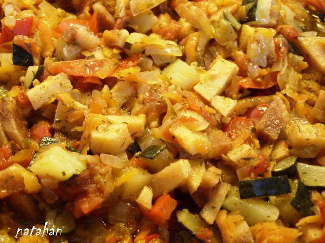 Рецепт овощного рагу с айвой